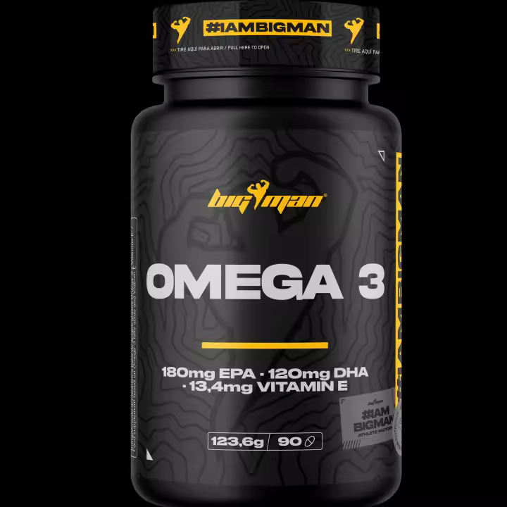 BigMan  Omega 3 Fish Oil 90 Caps  Aceite de Pescado  Fuente de Acidos Grasos Essenciales  540mg EPA + 360mg DHA  Apoyo del Cuidado del Corazon  Mejora la Oxidación Celular  90 Perlas - 1