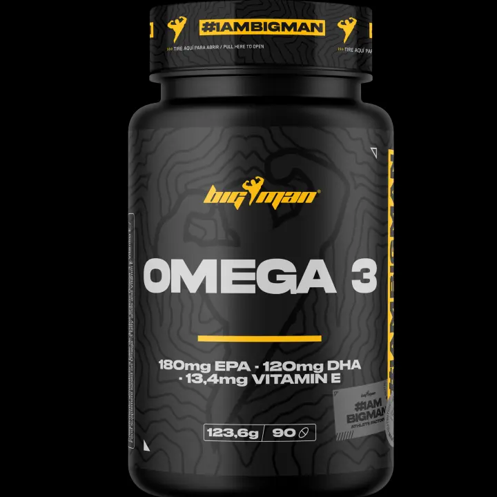BigMan  Omega 3 Fish Oil 90 Caps  Aceite de Pescado  Fuente de Acidos Grasos Essenciales  540mg EPA + 360mg DHA  Apoyo del Cuidado del Corazon  Mejora la Oxidación Celular  90 Perlas - 1