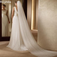 Velo De Novia Elegante Con Peine 3 Metros 1 Capa/2 Capas/3 Capas Blanco/Ivory Simplicidad Vestido De Novia Accesorios De Boda - details 1
