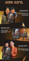 Set De Modelos Mecha Negro WUKONG Ojos De Fuego Dorados Bloques De Construcción Para Niños Y Adultos Regalo Festivo De Navidad Y Pascua - details 8