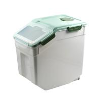 DZL contenedor de plástico para comida pienso para mascota con Ruedas  36.50L tapa desmontable y hermetico (ancho 22cm x alto 41.50cm x largo 40cm) - details 4
