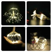 Decoraciones De Navidad Dandelion Fireworks Lamp Luces LED Cadena 200 LEDs Control Remoto 8 Modos Guirnalda De Navidad Multicolor - details 10
