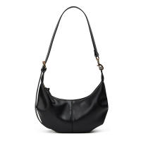 Bolso De Mano Para Mujer Estilo Moderno Con Pliegues Ajustable Correa Color Negro Y Otoño Blanco Adecuado Para Uso Diario - details 3