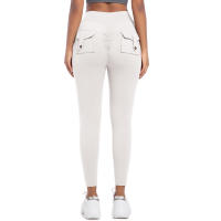 SSITO Leggings de Gimnasio con bolsillos, pantalones de entrenamiento para correr, Pantones Atlético de Alta elasticidad para Mujer, pantalones SexIs de Belta High, Mallas de elevación de glúticos de Color sólido - details 4