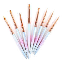 Pincel De Arte Para Uñas Gradient 1Pcs Herramienta Profesional Para Manicura Y Uñas De Gel UV Pincel De Pintura Y Dibujo Para Salón De Belleza - details 9