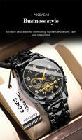 Reloj De Lujo Para Hombre POEDAGAR Resistente Al Agua Con Luminiscencia Cronógrafo De Acero Inoxidable Calidad Superior Deportivo Con Marcas Arábigas Y Cristal De Zafiro - details 4