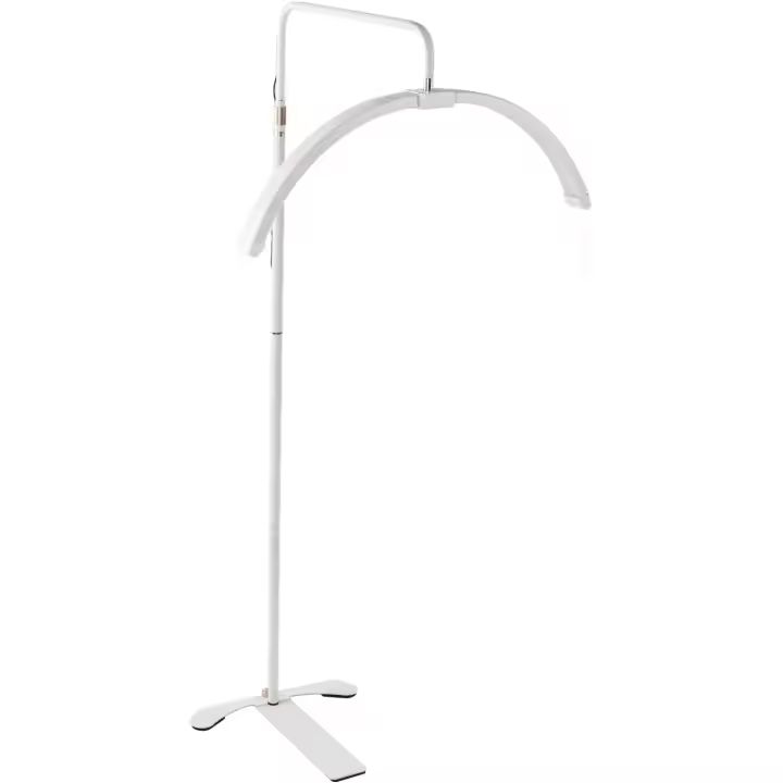 Cris Nails - Lámpara LED iluminación con forma de arco y base fija para salón de belleza masaje camilla, blanco - 1