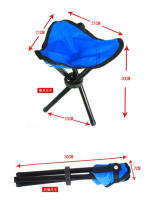 Silla De Playa Triangular Plegable Portátil 1PC Ultraligera Para Camping Pesca Picnic Multifuncional Silla De Estilo Moderno De Plástico - details 4