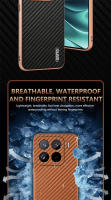 Funda De Teléfono De Cuero Silicona Con Diseño De Electroplata De Fibra De Carbono Para Xiaomi 15 Ultra 15 pro 14 14T Protector De Bumper - details 4