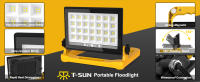 Luz De Trabajo Portátil 60W 5400LM Con Soporte Plegable Y Luz LED Super Brillante 112LEDs Magnética Rotatable Para Sitio De Trabajo Al Aire Libre Pesca - details 2