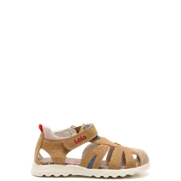 Lois 63277 Sandalias cangrejeras para niño camel en poliuretano 63277-043 - 1