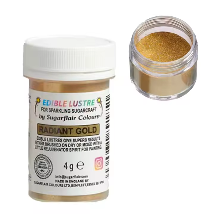Brillo Comestible Sugarflair - Oro Radiante (4 G) - 1