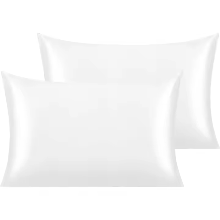 2Pcs Fundas De Almohada De Satén Para Cabello Y Piel Fundas De Almohada De Seda Silken 51x66/76cm Con Cierre Envolvente - 1