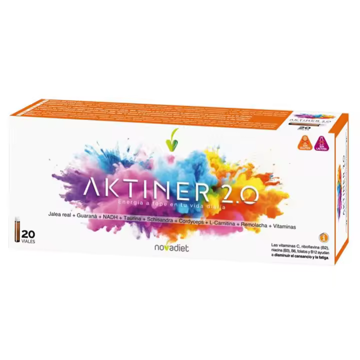 Novadiet Aktiner 2.0 - Kit de 20 ampollas para mejorar tu bienestar - 1
