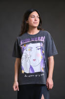 Camiseta Margarita de Anabel Lee. "Me quiere, no me quiere, mejor me quiero yo" Camiseta de corte oversize de algodón - details 0