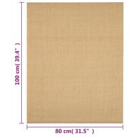 vidaXL Alfombra de sisal natural 80x100 cm Alfombras de área  Alfombra de Piso para Sala de Estar Dormitorio Habitación Salón - details 6