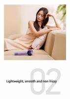 Secador De Pelo De Alta Velocidad 1600W Con Pantalla LED Y Boquilla Eléctrica Regalo Para Cabello Potente Y Con Anión - details 4