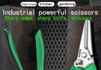Tijeras Multifuncionales De Acero Inoxidable LAOA Antideslizantes Para Corte De Cables Eléctricos Uso Doméstico En Cocina - details 0