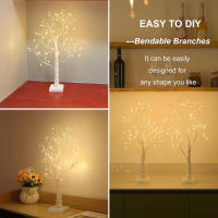 Lámpara De Ambiente LED Nocturna Con Control Remoto 16 Colores Luz Cálida De Abeto Decoración Para La Habitación Luz Faeirina - details 9