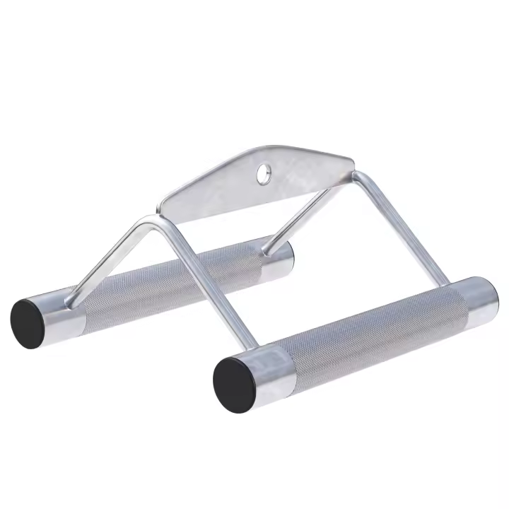 Gorilla Sports Barra para remo extra fuerte con agarres paralelos - 1