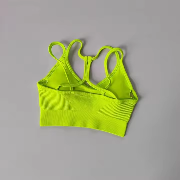 Sudadera Deportiva Transpirable Para Mujer Top De Gimnasio Push up Sin Costuras Yoga Shockproof Fitness 92% Nylon 8% Spandex - 1
