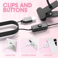 Lámpara De Mesa LED Para Uñas Con Gorro De Aplastamiento UV Curable Lámpara De Teléfono Móvil Reparación Luz Nocturna USB Clip Para Dormitorio - details 8
