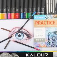 KALOUR Set De Lápices De Colores Profesionales 50/72/180/240/300 Pcs Lápices De Aceite Para Dibujos Y Pintura Artística Suministros Para Colorear - details 75