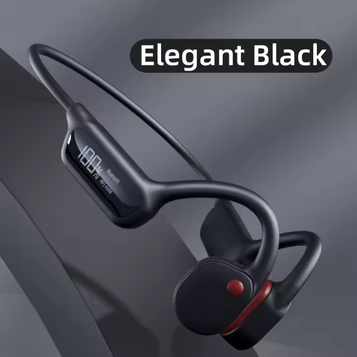 auriculares inalámbricos con Bluetooth, cascos de conducción ósea, subwoofer estéreo resistente al agua, cómodos de llevar para nadar, bucear y correr - 1