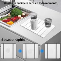 Alfombrilla De Secado De Cocina Plegable Absorbente Antideslizante Para Tazas De Café Accesorios De Cocina Ecológicos De Piedra - details 3
