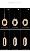 Lámpara Colgante Nórdica LED Para Decoración De Sofá Y Fondo Dorado Iluminación Pendente Interior Para Dormitorio Pasillo - details 1