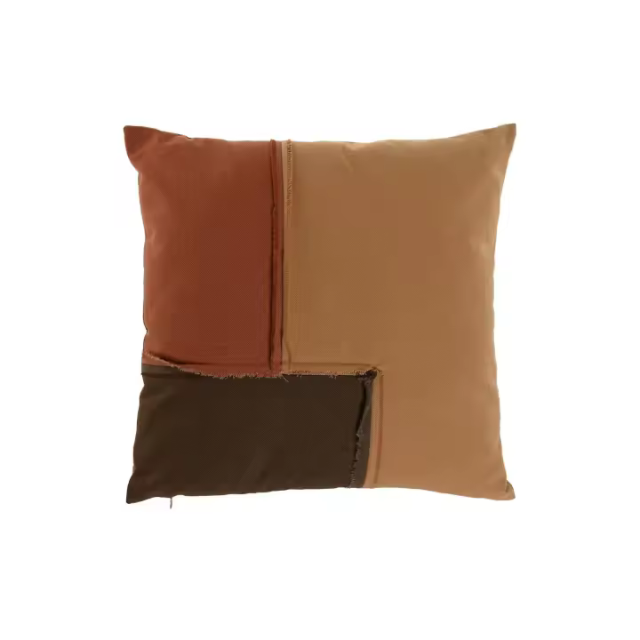COJIN ALGODON 45X45 420 GR. PATCHWORK MOSTAZA TX213462 - EL MEJOR COMPLEMENTO PARA TU HOGAR FIJALO - 1