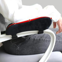 Almohadillas De Apoyo De Codos Para Silla De Oficina 1/2 Piezas Espuma De Memoria Ergonómica Cubierta De Brazaletes Universal Para Alivio De La Presión - details 3