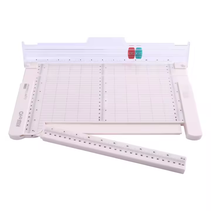 Cortadora De Papel Portátil KW-trio 12.6 Pulgadas Con Cabeza De Corte De Línea De Plegado Y Borde Recto Para Artesanía De Escritorio - 1