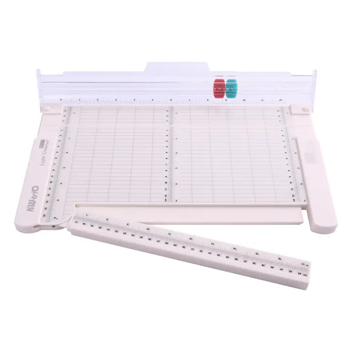 Cortadora De Papel Portátil KW-trio 12.6 Pulgadas Con Cabeza De Corte De Línea De Plegado Y Borde Recto Para Artesanía De Escritorio - 1