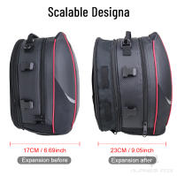 Bolsa De Cola De Motocicleta Negra Impermeable Gran Capacidad Para Viaje Y Equipaje Trasero De Moto Material De Lona Oxford Y EVA - details 6