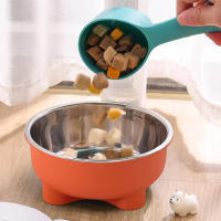 Tazón De Mascota De Acero Inoxidable Antideslizante Con Cuatro Pies Color Sólido Fácil De Limpia Para Uso Interior Y Exterior Para Perros Y Gatos - details 3