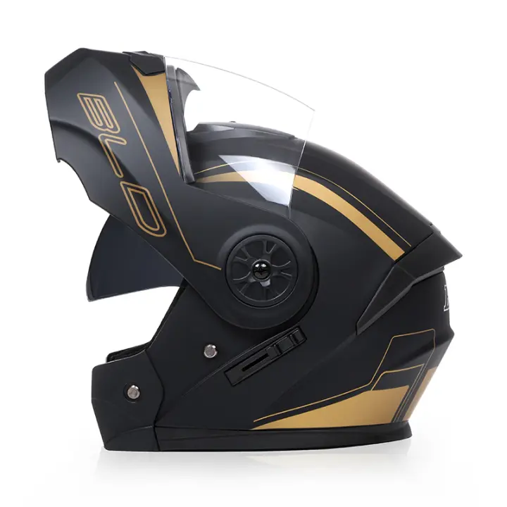 Casco De Motocicleta Con Aprobar Dot Doble Lente Para Carreras Protección Completa Invierno Modulable Hombre ABS 1.11kg - 1