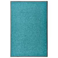 vidaXL Felpudo Lavable 60x90 cm Alfombra Entrada Pasillo Casa Puerta Color Azul,  cyan,  Antracita y mas - details 1