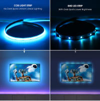 Tira De Luz LED RGB USB 1-5m Con Control Remoto Bluetooth 24 Teclas Sincronización Con Música COB Dimmable Para Decoración De Habitaciones Y TV - details 3