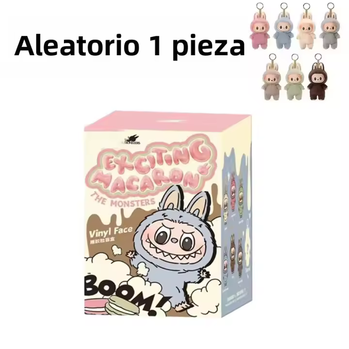 Figura de Anime Labubu Llavero de Muñeco de Pelo de Franela Regalo de Cumpleaños Ideal para Edades 14+ Juguete de Animación - 1