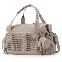 Bolsa de pañales para Bebé, Bolso de mano de gran capacidad, Bolsa de pañales de viaje, Bolsa de hospital para Nacimiento con Bolsa para Chupete - details 0