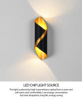 Lámpara De Pared LED Creativa 10W Impermeable Para Exteriores Y Interiores Iluminación Moderna Nórdica Soporte Interior Decorativo Lámparas - details 9