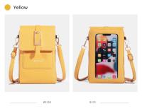 Bolso Bandolera De Cuero Sintético Moda Con Pantalla Táctil Y Pochete Exterior Para Mujer Estilo Inglés Vertical Con Slots Para Tarjetas - details 13