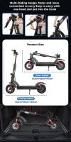 Patinete Eléctrico ISCOOTER iX6 11" 48V 1000W 150 kg Autonomía 45km 17.5Ah Plegable Negro, con Pantalla LCD y Bolsa, para Todo Terreno - details 8