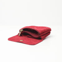 monedero ,cartera Pequeña de Piel Ante  ，hecho en Italia– Minimalista, Ligero y Multifuncional,Perfecto para el Día a Día y Ocasiones Especiales, Diseño Elegante , Dos Compartimentos y Bolsillo con Cremallera, Disponible en piel de Ante, - details 7
