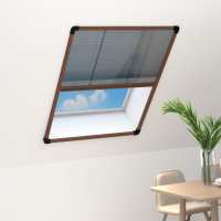 vidaXL Mosquitera Plisada de Ventanas Aluminio 60x80cm Rejilla Color Antracita,  Blanco,  Marrón y mas - details 2