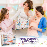 PARVULÍ - Cambiador de Bebe Portatil XL con Chupetero - Regalos Originales para Bebes Recien Nacidos - Cambiador Bebe Plegable e Impermeable que Mantiene al Bebe Cómodo y Limpio 34 * 20 * 4cm - details 0