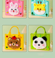 Set De Manualidades Para Niñas DIY Bolsa De Animal De Punto De Terciopelo Kit De Artesanía Para Principiantes Juguetes Hechos a Mano Para Aprender a Coser - details 5