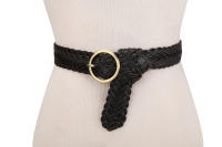 Cinturón de cuero de Corte entallado para Mujer - details 0
