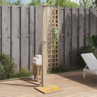 vidaXL Ducha de Exterior para Piscina Mueble Ratán PE y Madera Acacia Color Beige,  Gris,  Negro y mas - details 0
